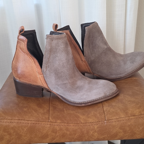 Diba True Shoes - Elegant Tan and Brown Women's Combat Boots